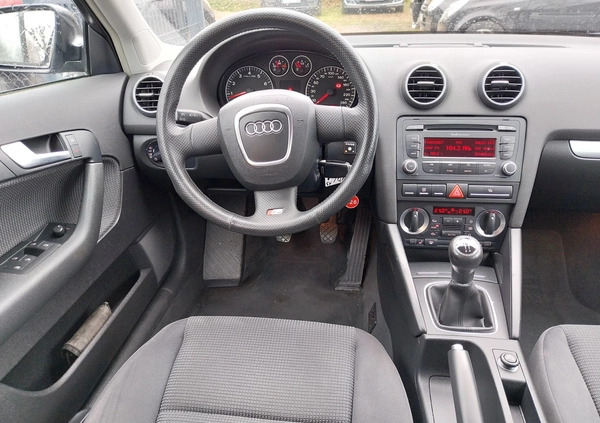 Audi A3 cena 24500 przebieg: 199000, rok produkcji 2007 z Ciężkowice małe 529